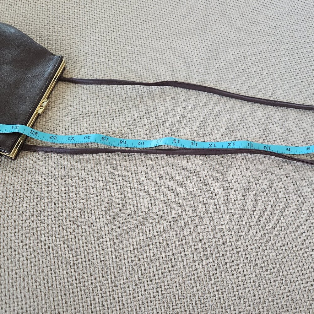 Gianni Bernini cross body bag, brown leather - Picture 9 of 9